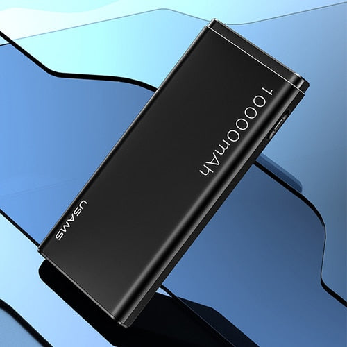 USAMS Power Bank 10000mAh Dual USB Mobile Phone Portable Charger Powerbank Backup External Battery