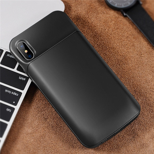 ROCK Battery Charger Case For iPhone X 10 Portable 6000mAh Power Bank Charing Case External Backup