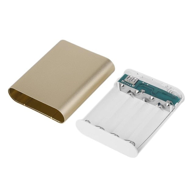 DIY Power Bank 4*18650 Battery Box Case 10400mAh Kit Universal USB External Backup Battery Charger Powerbank For All Cell Phones