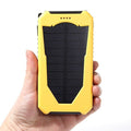 Portable Solar Power Bank 20000mah Waterproof External Battery Backup Powerbank 20000 mah Phone Battery Charger LED Pover Bank