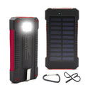 Portable Solar Power Bank 20000mah Waterproof External Battery Backup Powerbank 20000 mah Phone Battery Charger LED Pover Bank